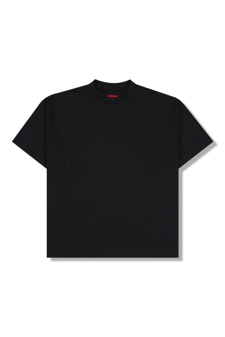Twitch Cotton Mesh T-Shirt, Alternate, color, BLACK
