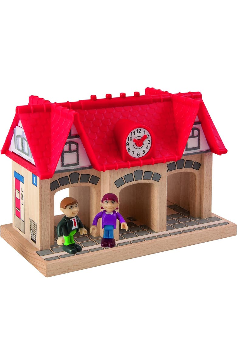 Simba Toys 3 Piece Wooden Soundstation For Trains, Alternate, color, Multicolored