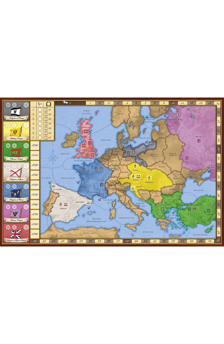 Rio Grande Games 7 Empires Medieval Strategy Board Game, Alternate, color, Multicolored