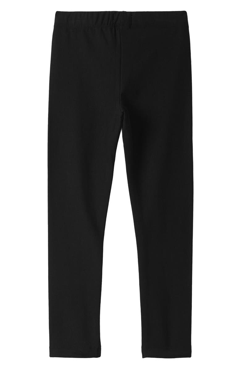 Hatley Kids' Cozy Stretch Cotton Leggings, Alternate, color, Black