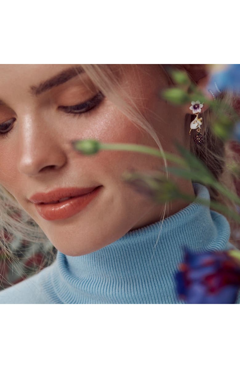 Bill Skinner Studio Blackberry & Mouse Drop Earrings, Alternate, color, Blackberry & Mouse