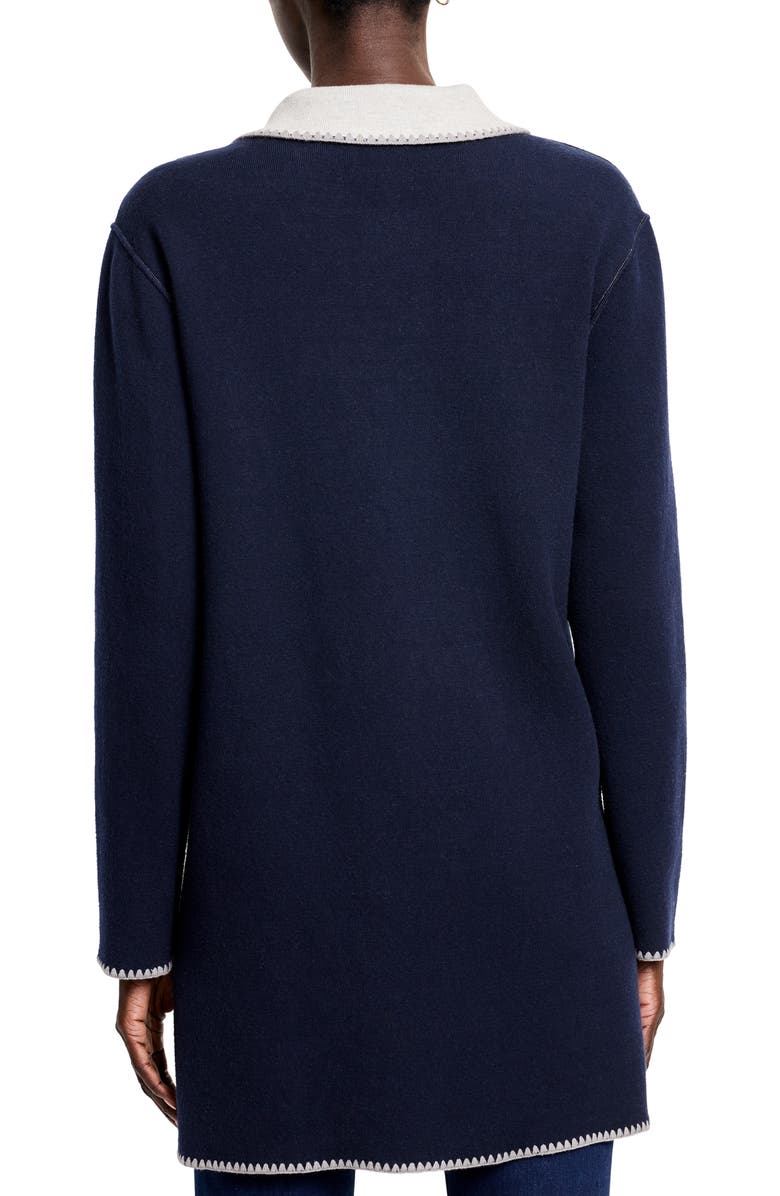 NIC+ZOE Cool Night Reversible Knit Blazer, Alternate, color, Dark Indigo