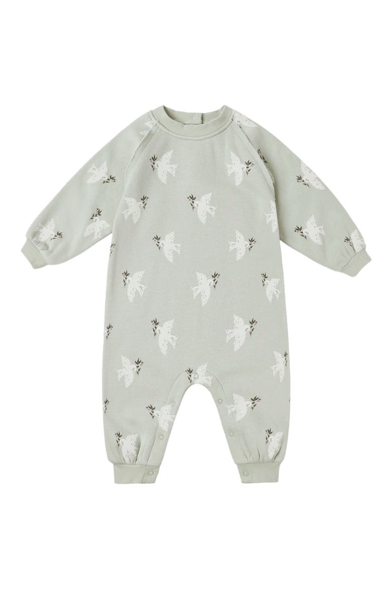 Dove Print Romper, Main, color, PISTACHIO
