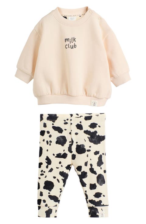 Kids' Milk Club Sweatshirt & Leggings Set