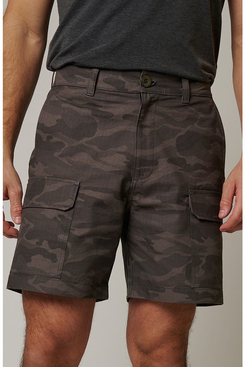 Ripstop Cargo Camo Shorts, Main, color, Volcanic