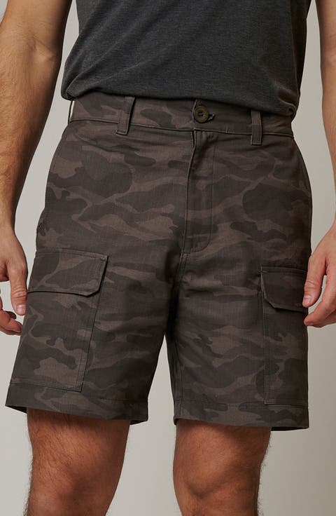 Ripstop Cargo Camo Shorts