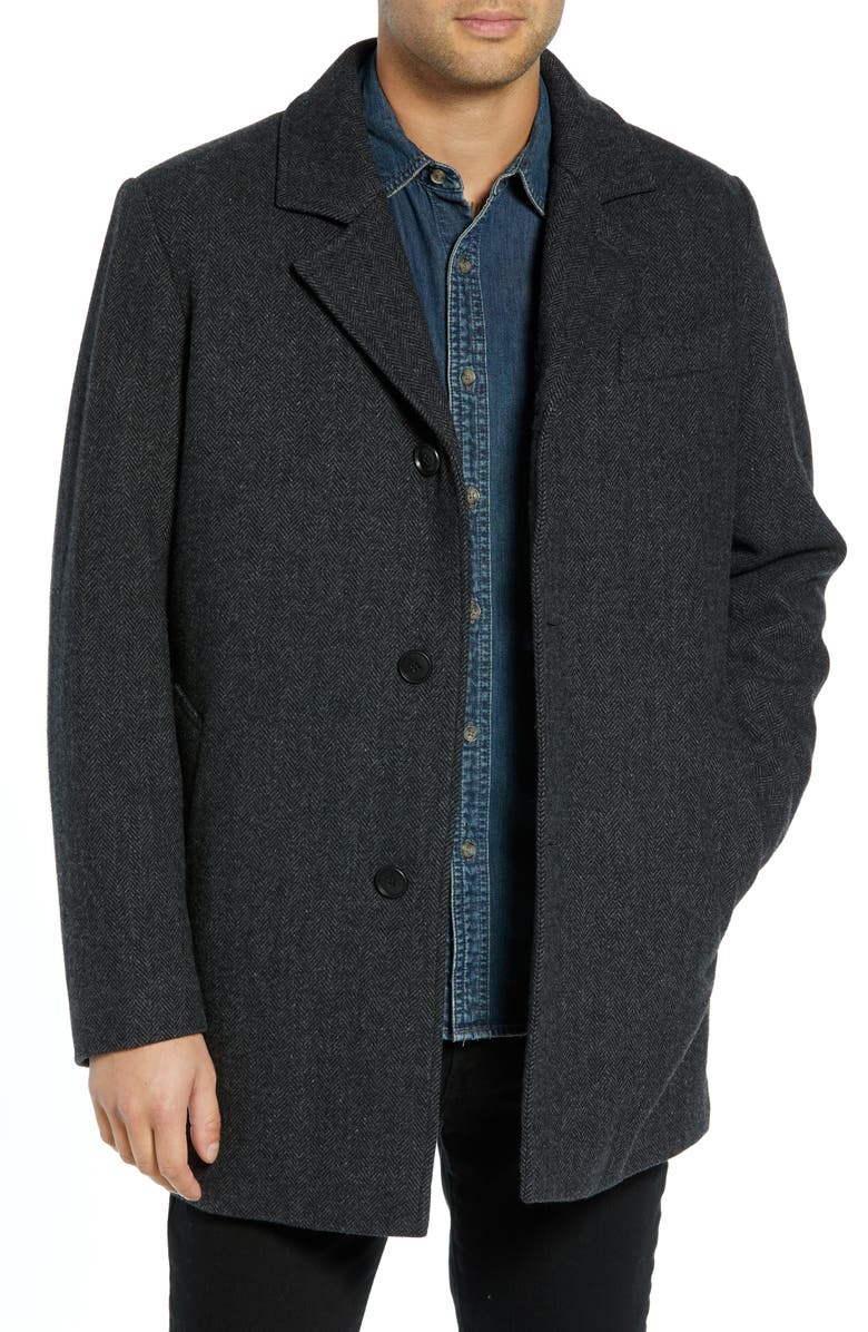 Pendleton Iconic Textures Manhattan Wool Blend Top Coat, Main, color, 