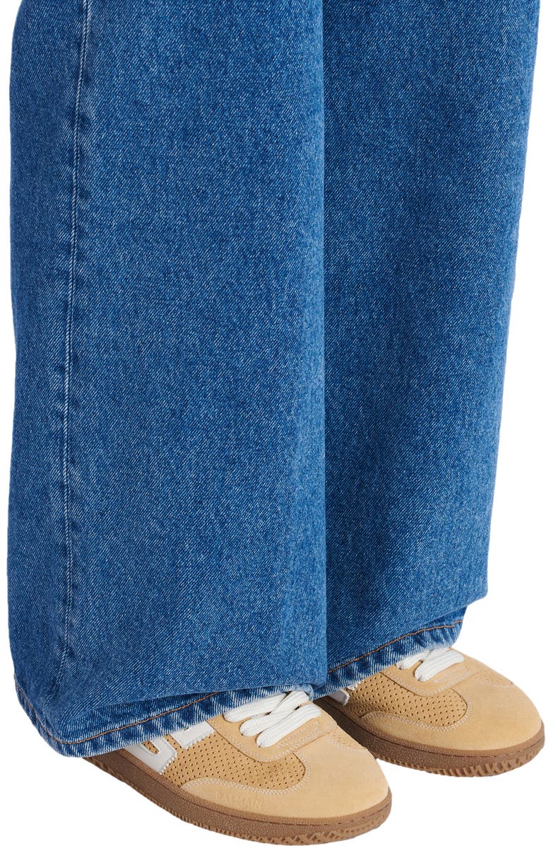 Balmain Suede Balmain Swan trainers, Alternate, color, Beige