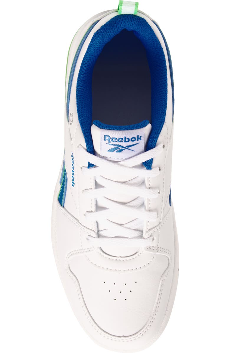 Reebok Kids' Royal Prime Step 'n Flash Sneaker, Alternate, color, White/Optimumblue/Solarlime