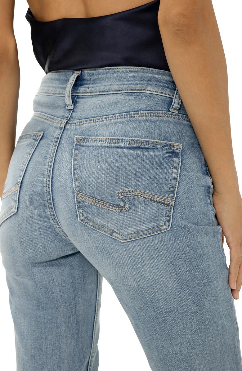 Silver Jeans Co. Avery Curvy High Waist Capri Jeans, Alternate, color, Orlando