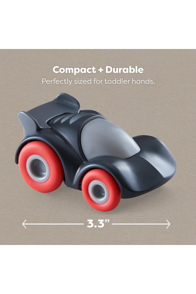 Kullerbu Black Speedster Race Car with Momentum Motor, Alternate, color, Black Multi