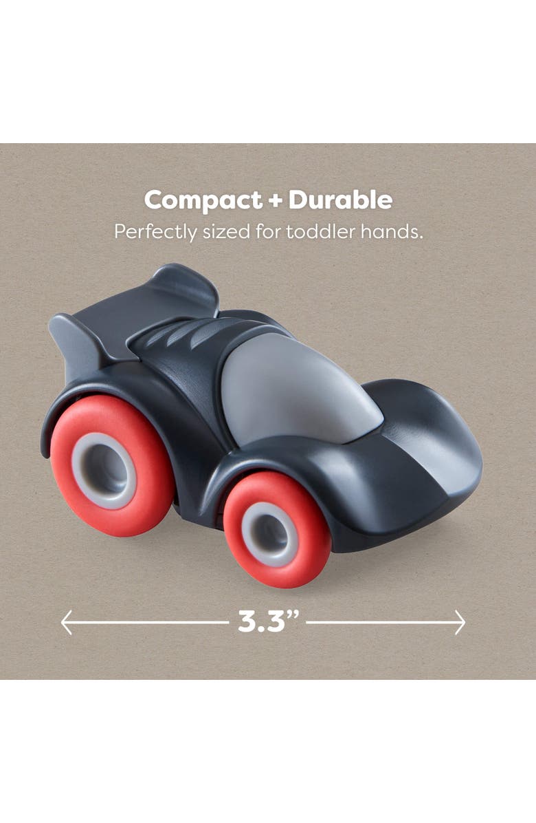 HABA Kullerbu Black Speedster Race Car with Momentum Motor, Alternate, color, Black Multi