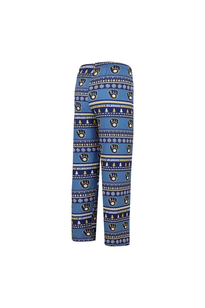 Men's Concepts Sport Navy Milwaukee Brewers Knit Ugly Sweater Long Sleeve Top & Pants Set, Alternate, color, Navy
