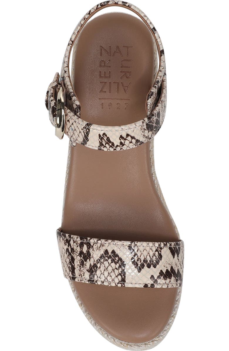 Naturalizer Stella Platform Wedge Sandal, Alternate, color, Beige Multi