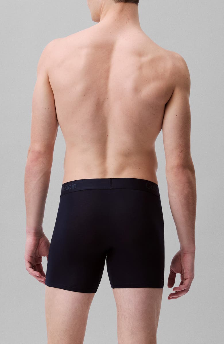 Calvin Klein Ultra-Soft Stretch Modal 3-Pack Boxer Briefs, Alternate, color, Black/ Shore/ Grey