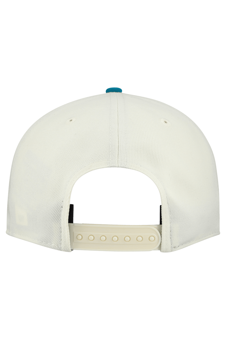 Men's New Era  Cream Jacksonville Jaguars Upside Down 9FIFTY A-Frame Snapback Hat, Alternate, color, Cream