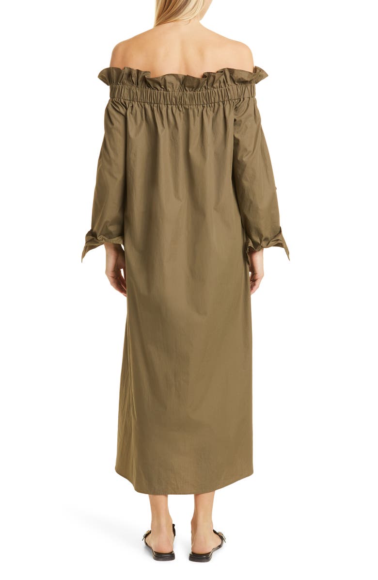 TWP Off the Shoulder Cotton Dress, Alternate, color,