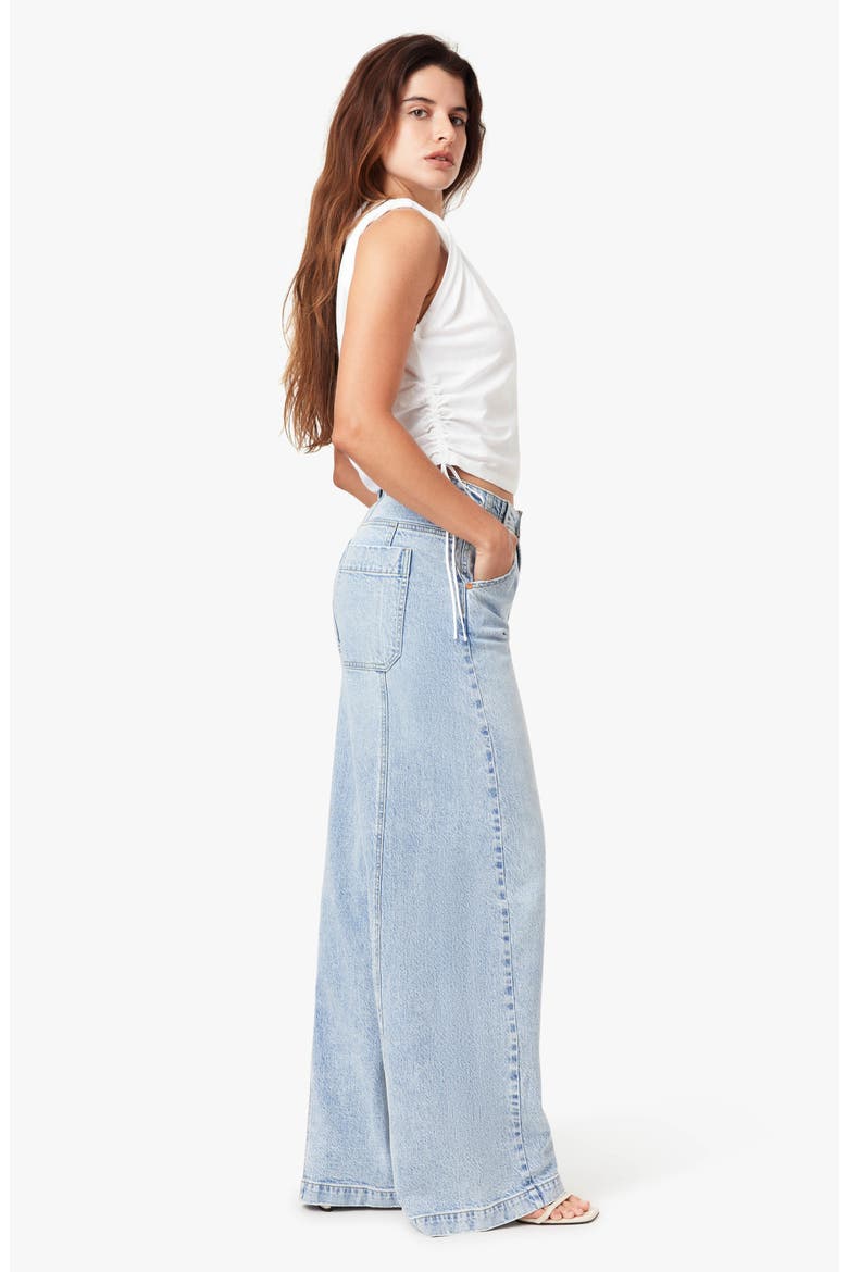 Relaxed Wide Leg Jeans, Alternate, color, AIRE