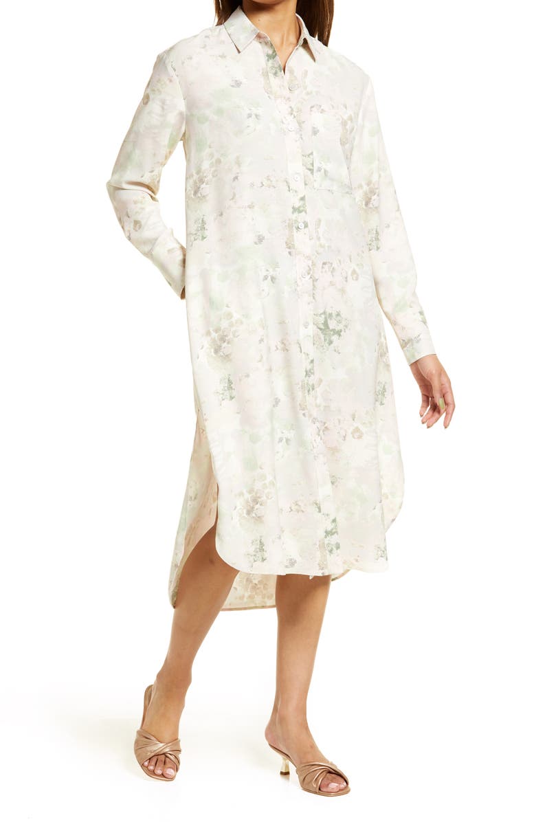 Nordstrom Long Sleeve Shirtdress, Main, color,