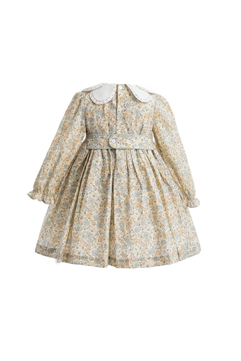 Floral Smocked Dress, Alternate, color, Cream
