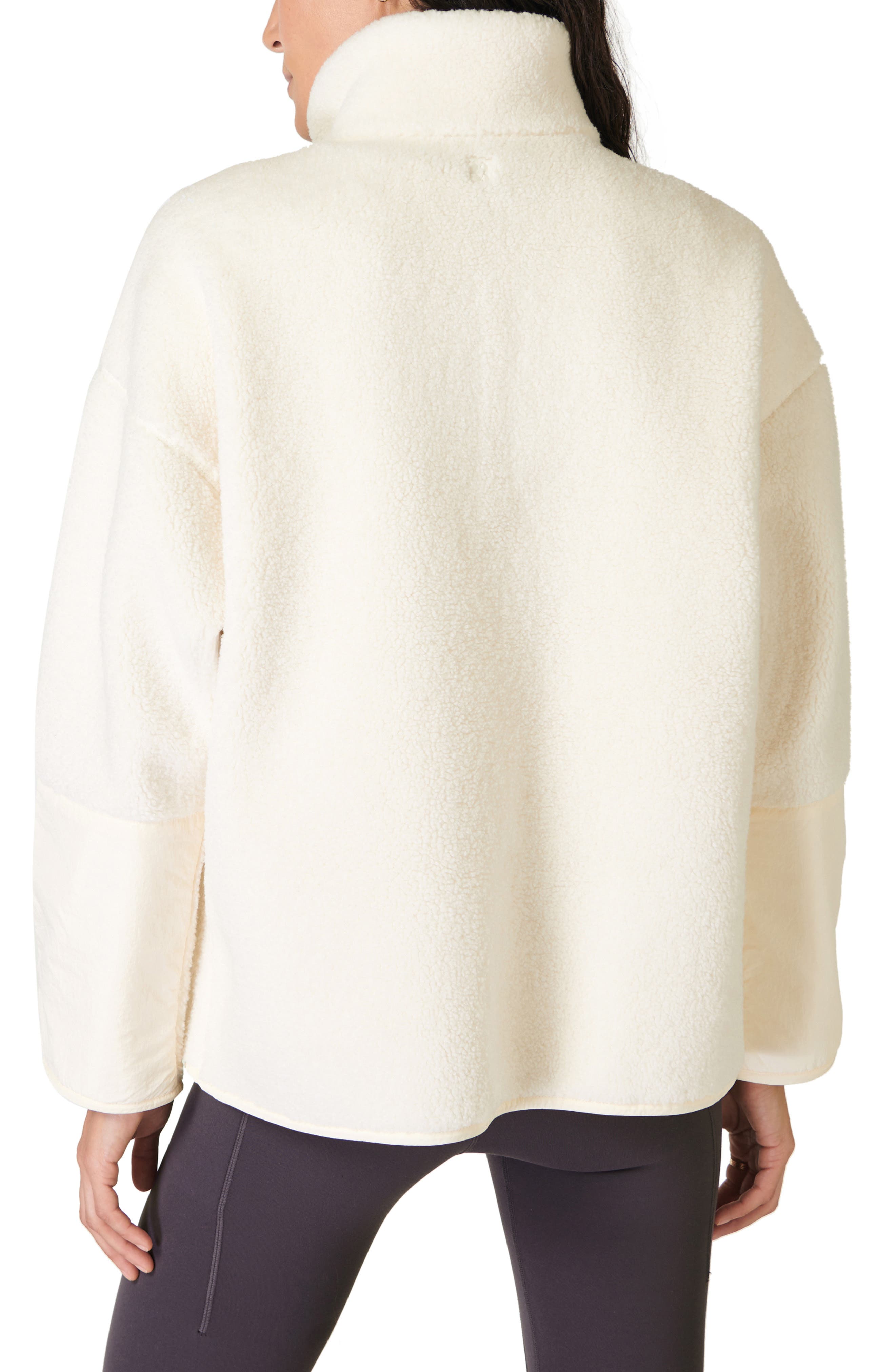Oversize Fleece Half Zip Top - image 2