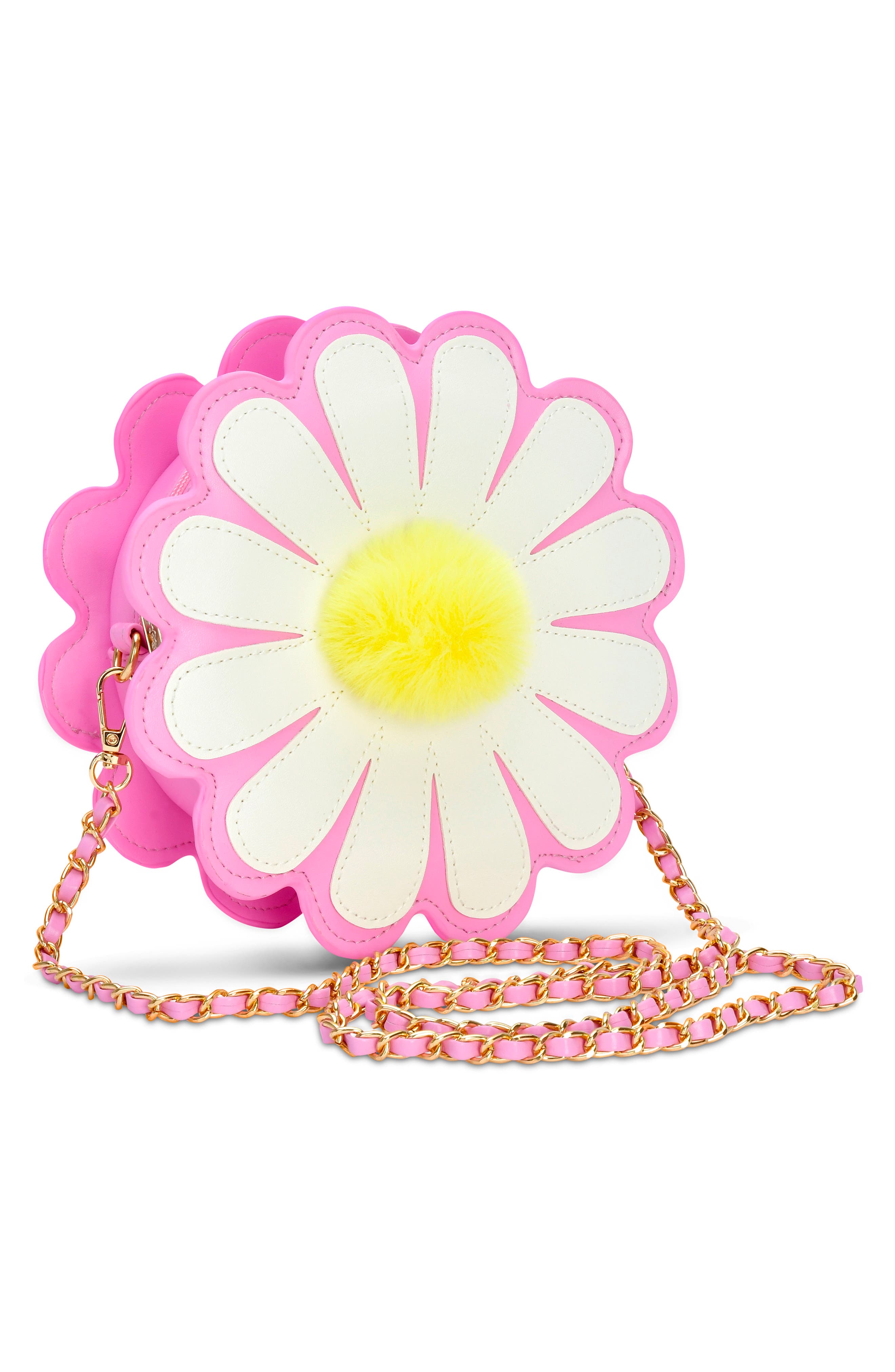 Iscream Kids' Daisy Love Faux Leather Crossbody Bag, Alternate, color, Pink Multi