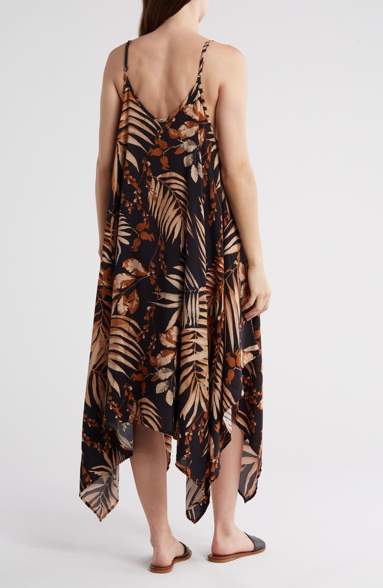BOHO ME Print Handkerchief Hem Maxi Dress, Alternate, color,