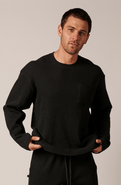 LEISURE LAB Cozy Cotton Crewneck