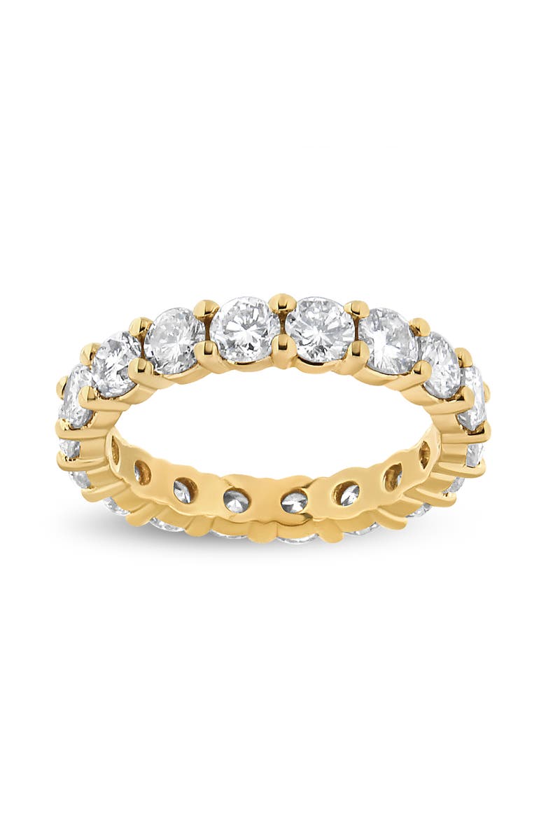 Haus of Brilliance 14K Yellow Gold 3.00 Cttw Shared Prong Set Round Cut Diamond Eternity Band, Main, color, Yellow
