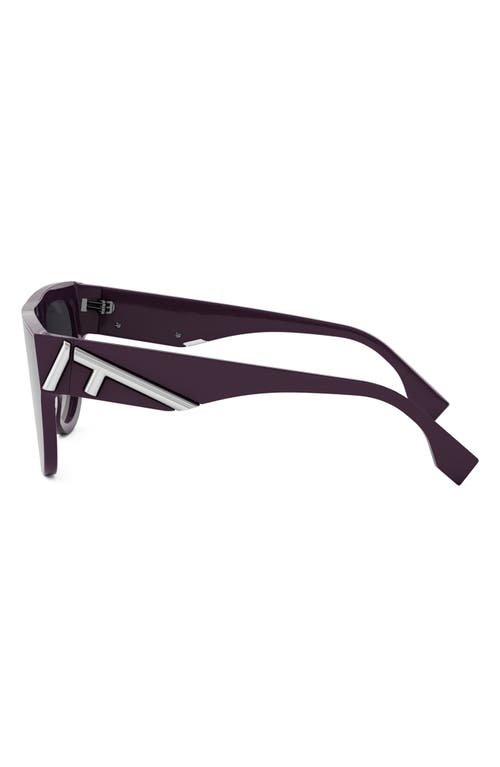 Fendi ' First 139mm Flat Top Sunglasses In Purple