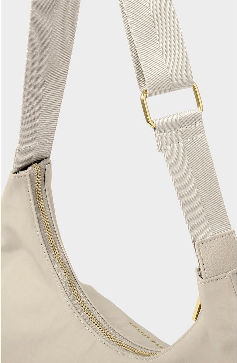 Katie Loxton Nylon-Luxe Sling Shoulder Bag, Alternate, color, Chalk