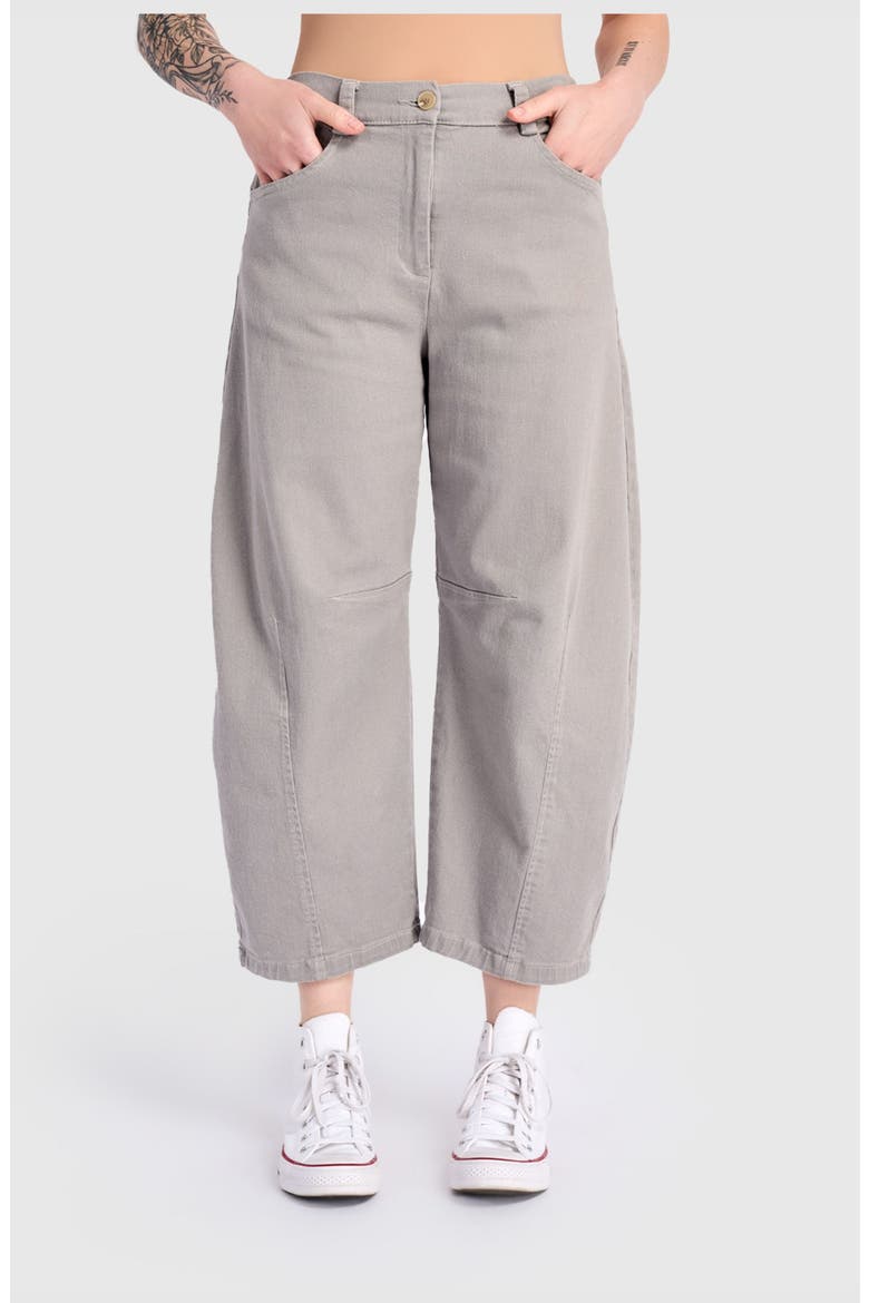 Go-To Barrel Pants, Main, color, Grey