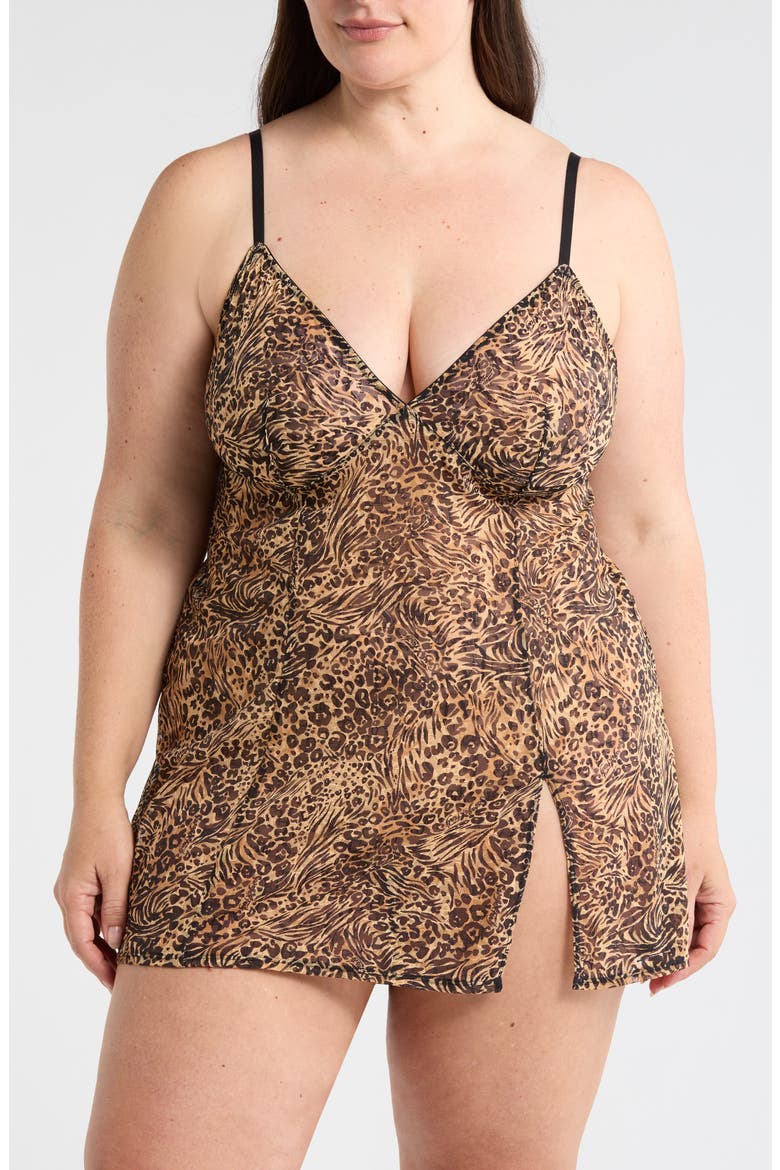 Signature Script Slip, Main, color, CARAMEL BEIGE SAVAGE INSTINCTS