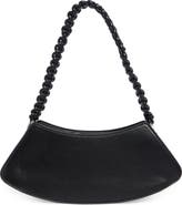 BCBG Curved Faux Leather Baguette