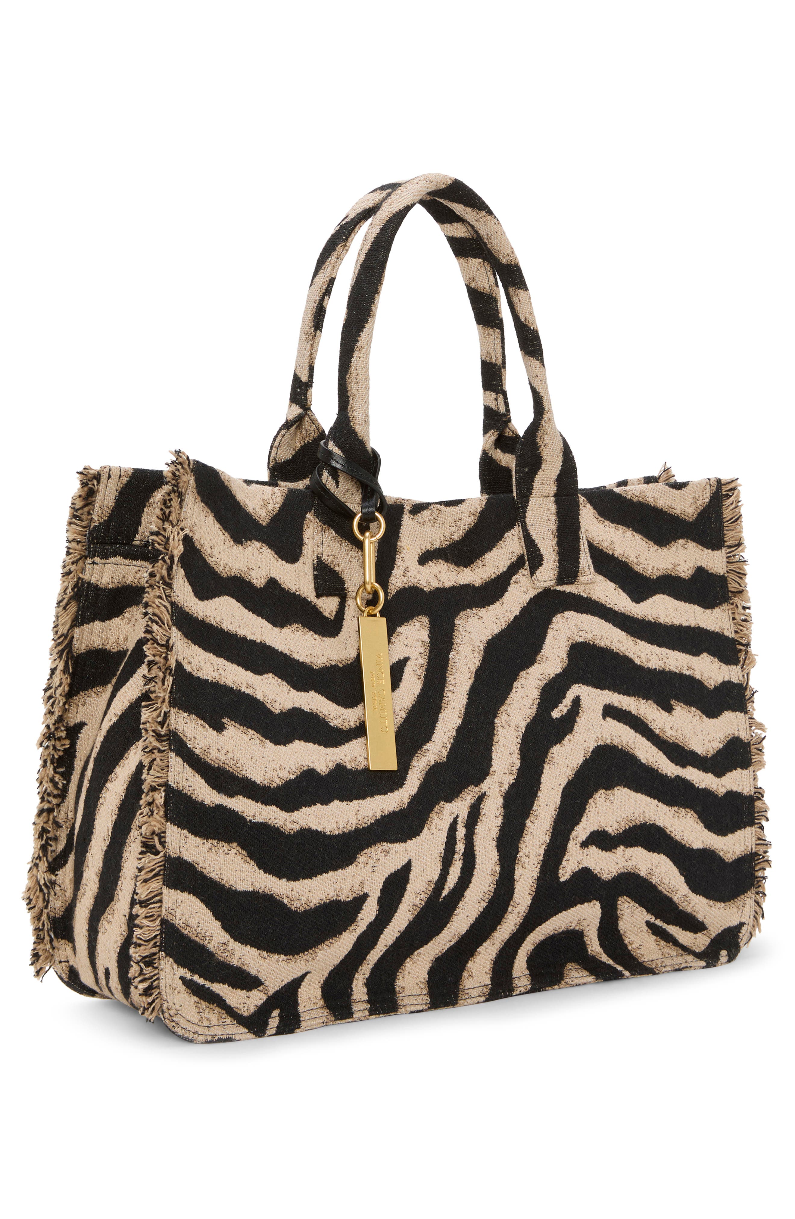 Vince Camuto Zhury Canvas Tote, Alternate, color, Brown