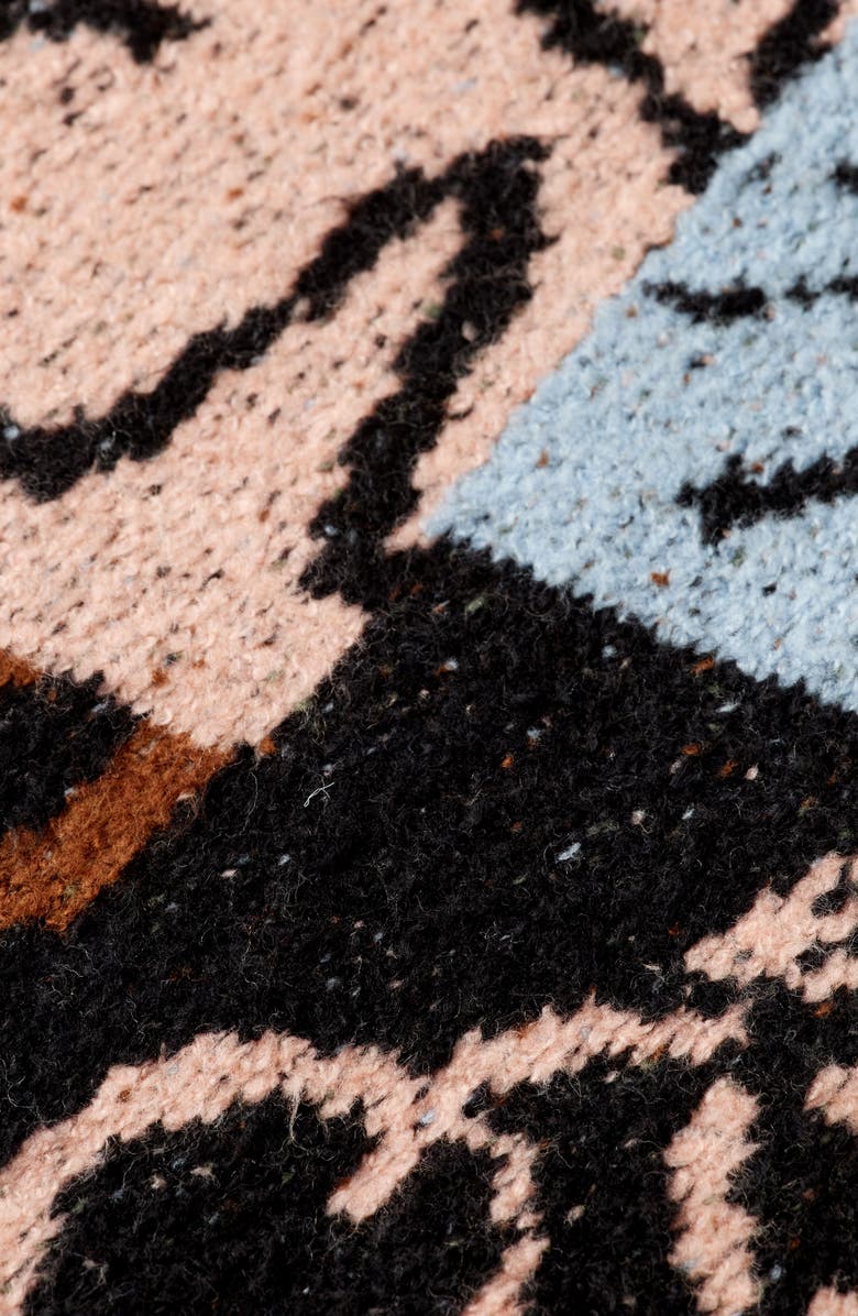 Scotch & Soda Oversize Jacquard Pullover Sweater, Alternate, color, Leopard Patchwork Jacquard