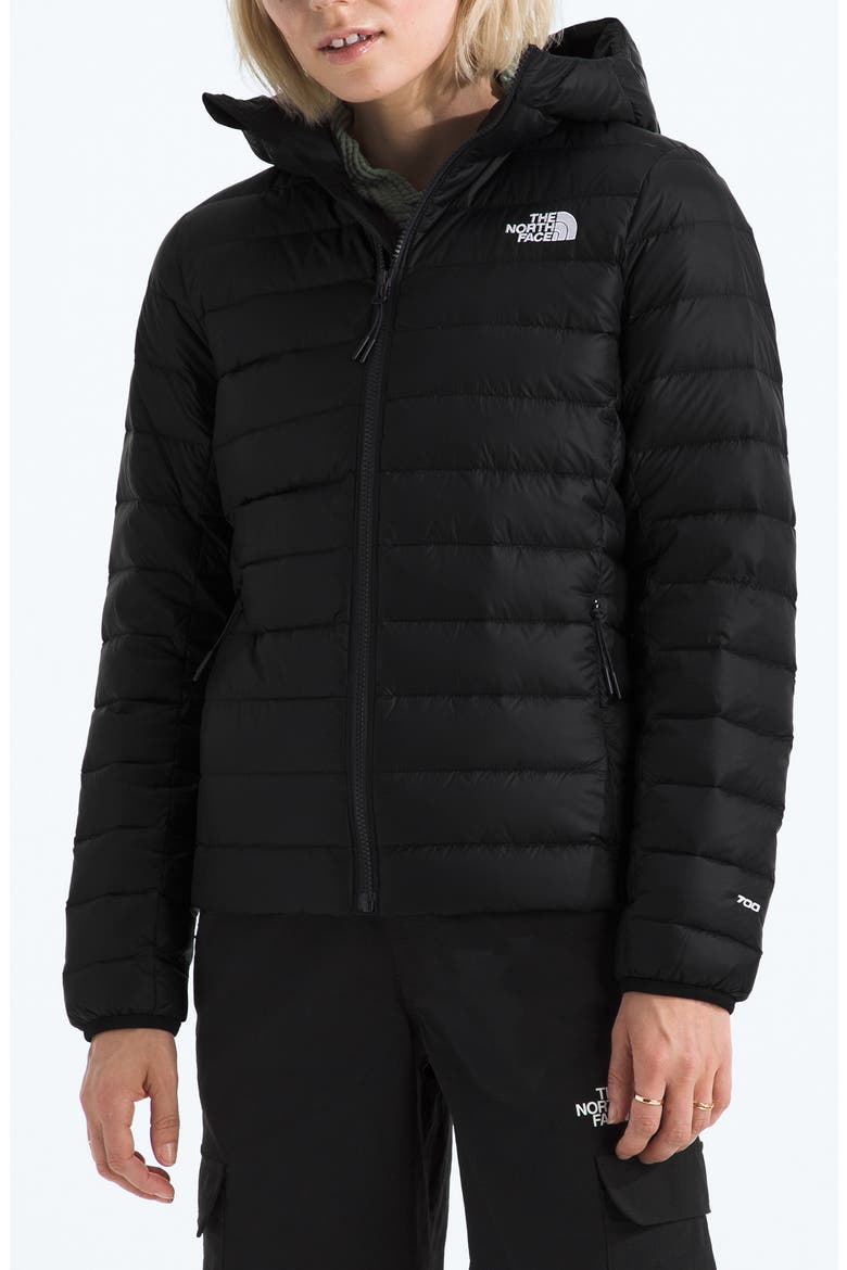 Classic 700-Fill-Power Down Hooded Jacket, Main, color, TNF BLACK
