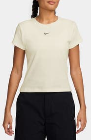 Nike Sportswear Rib Cotton Blend T-Shirt