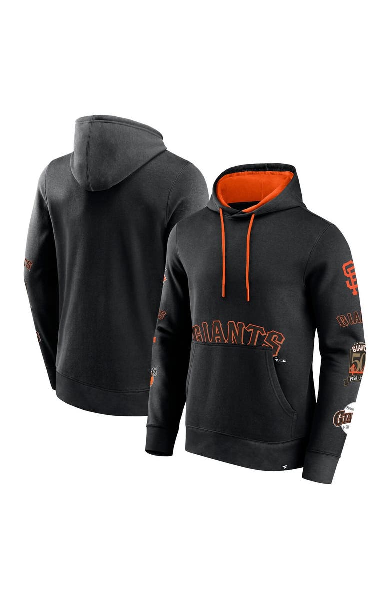 FANATICS Men's Fanatics Branded Black San Francisco Giants Wild Winner Pullover Hoodie, Main, color, Black