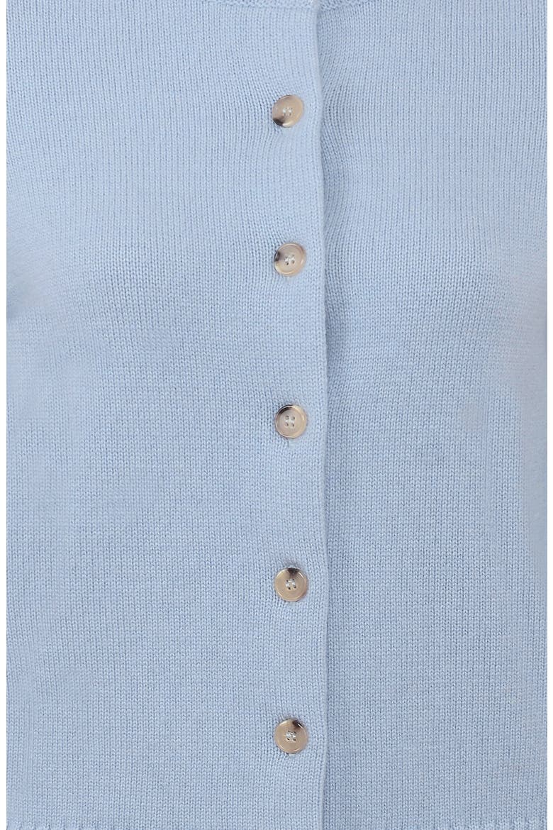 Signature Bluebell Wool & Cashmere Blend Cardigan, Alternate, color, BLUEBELL
