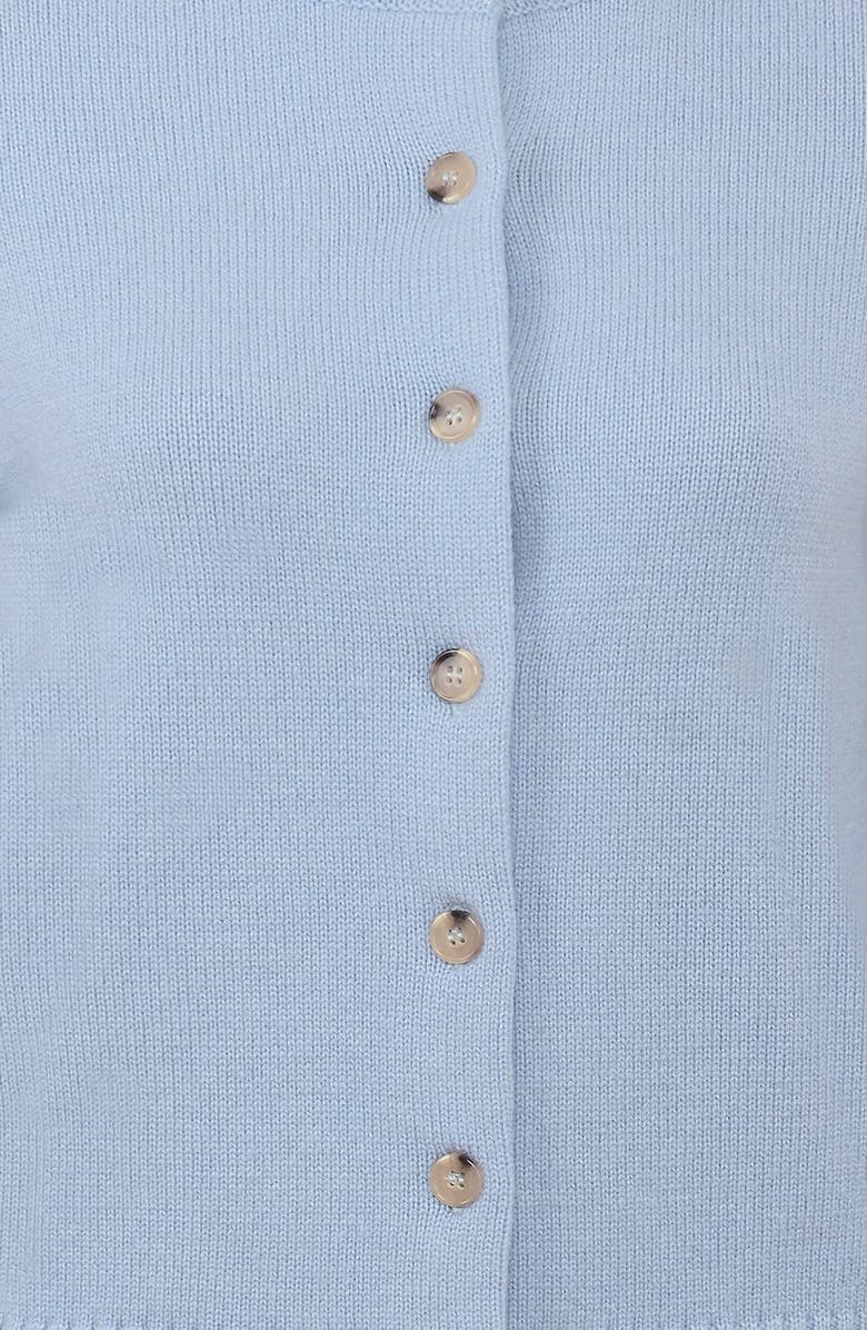 HOUSE OF CB Signature Bluebell Wool & Cashmere Blend Cardigan, Alternate, color, 