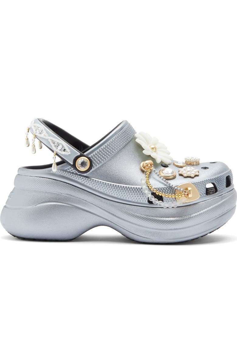 CROCS Bae Jewel Bedazzled Clog, Alternate, color, Black