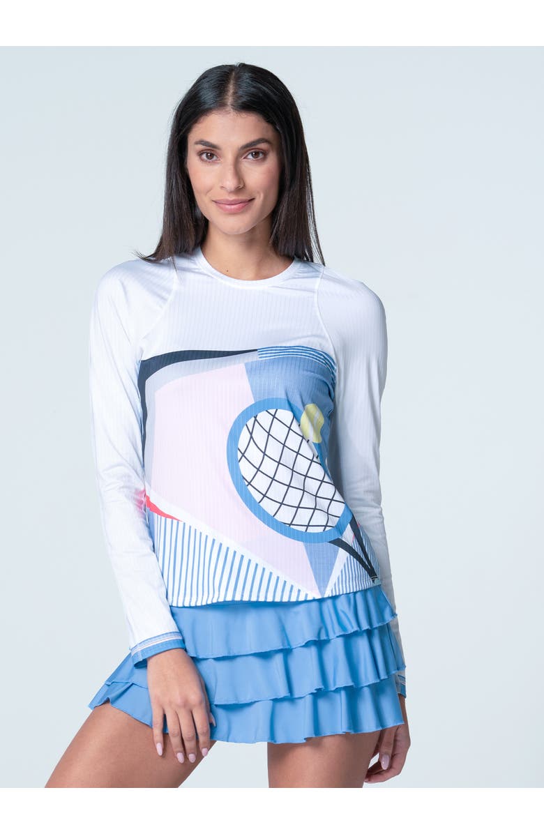 Lucky in Love Ruffle Skirt, Alternate, color, Periwinkle