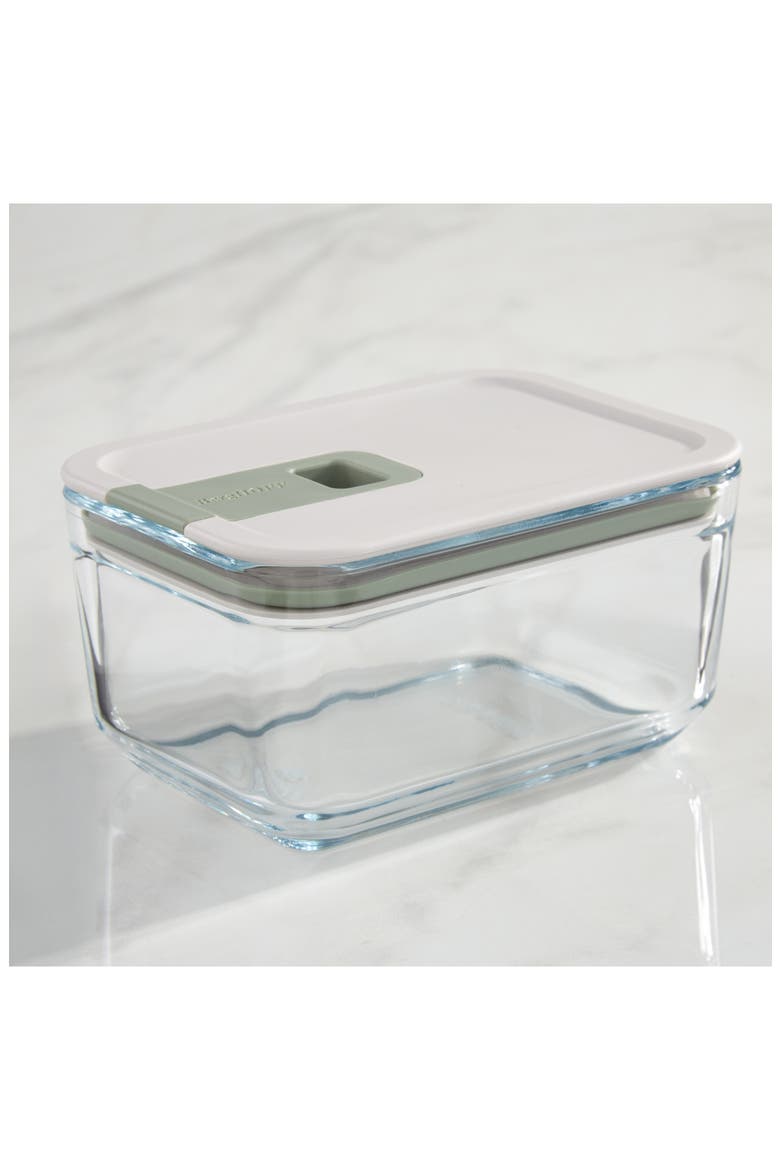 Leo Balance Perfect Seal Glass Food Container, Alternate, color, GREEN
