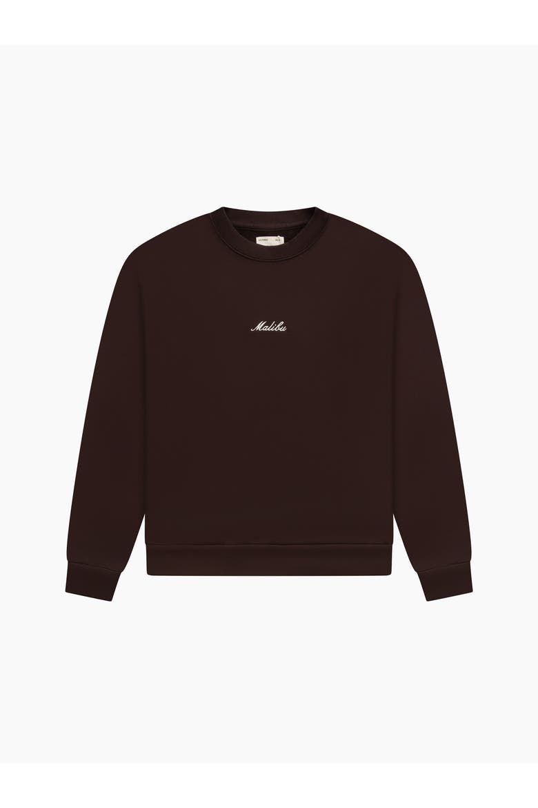 Malibu Crewneck, Alternate, color, Umber
