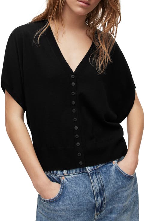 Bronte Short Sleeve Merino Wool Cardigan