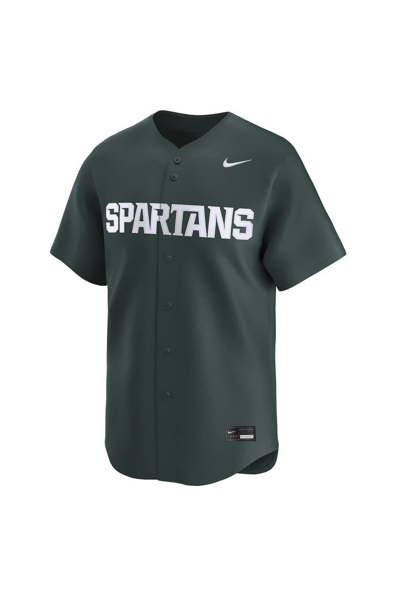 Men's Nike Green Michigan State Spartans College Limited Baseball Jersey, Alternate, color, Green