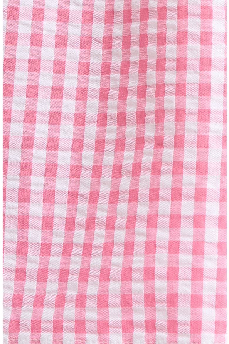 Gingham Seersucker Cami & Bloomer Short Pajamas, Alternate, color, PINK COMBO