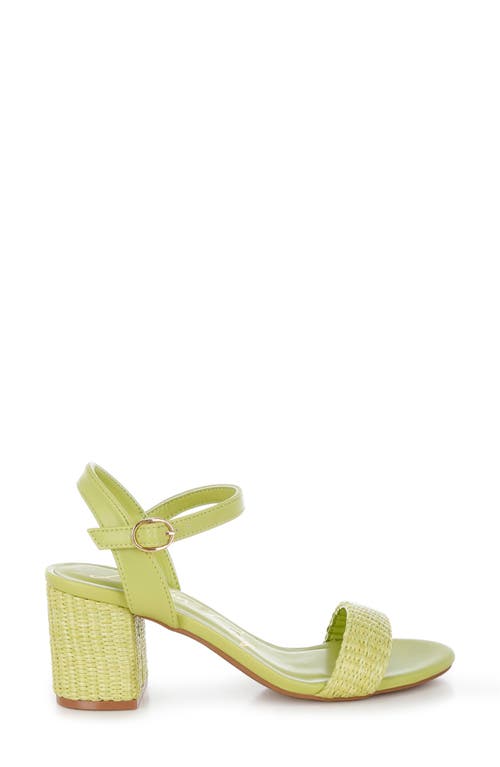 London Rag Tulata Woven Sandal In Green