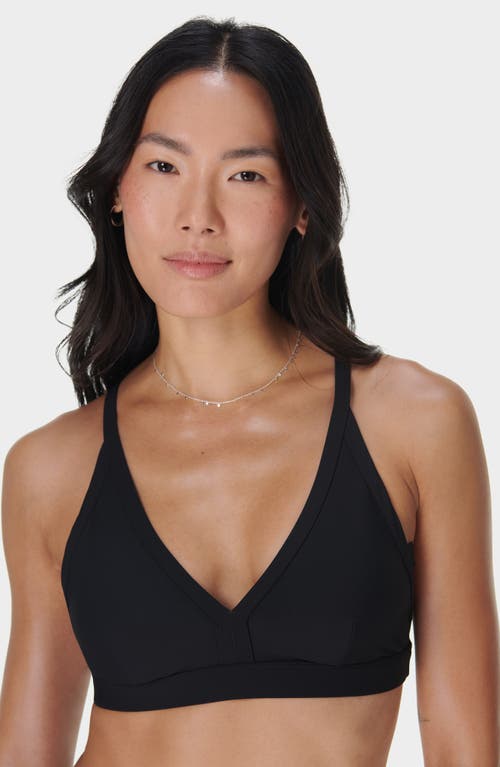 Shop Sweaty Betty Core Racerback Bikini Top In Black